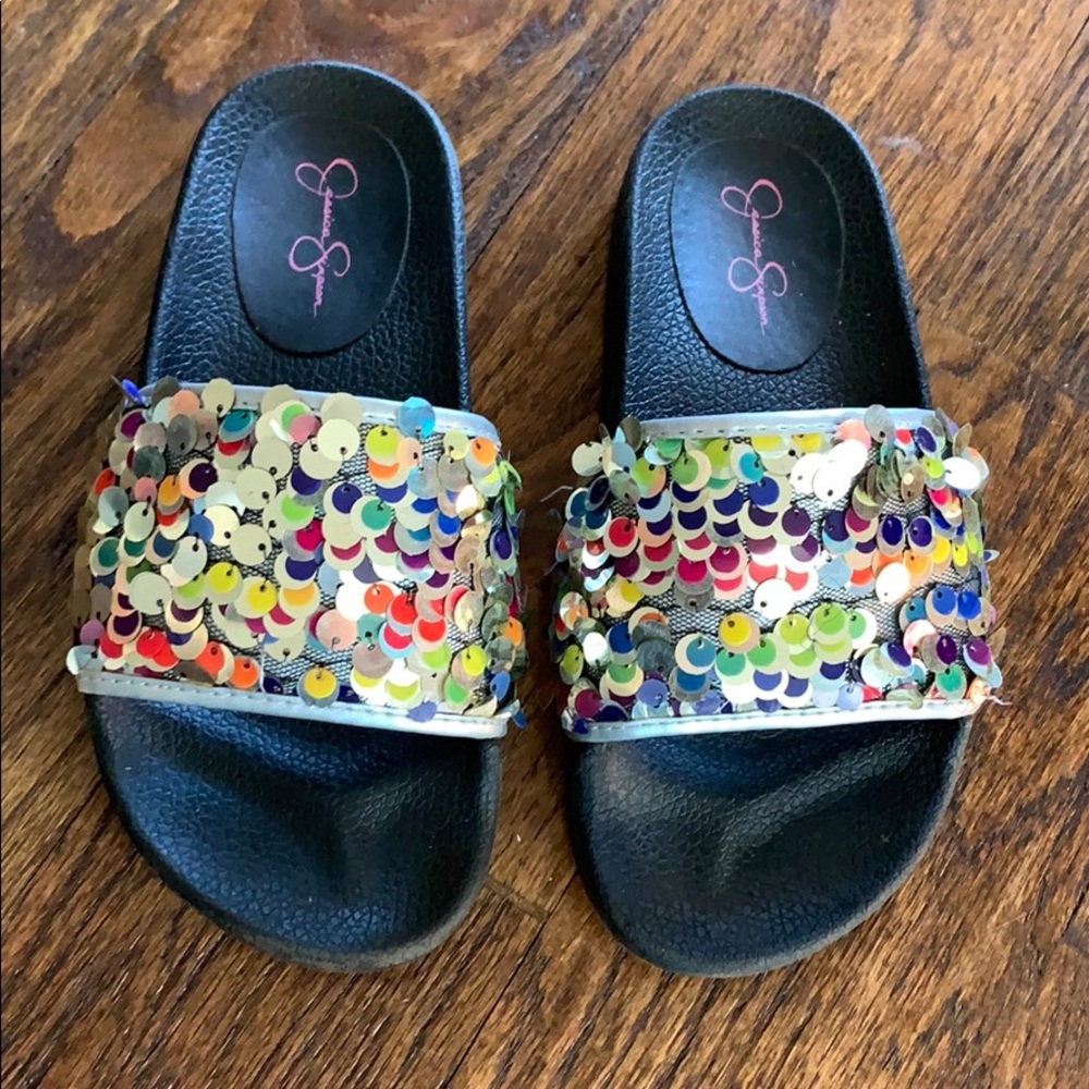Jessica Simpson kids slides